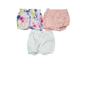 GAP 3 Piece Baby Girl Bubble Short Bundle Size 18-24 Months